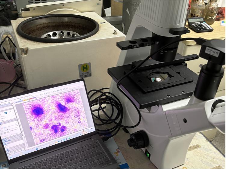 明慧MHIL150倒置显微镜走进南方医科大学南方医院