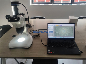 体视显微镜MHZ-201应用于玻璃微珠观察-广州市明慧科技有限公司