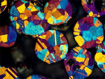 青铜粉末，反射，偏光