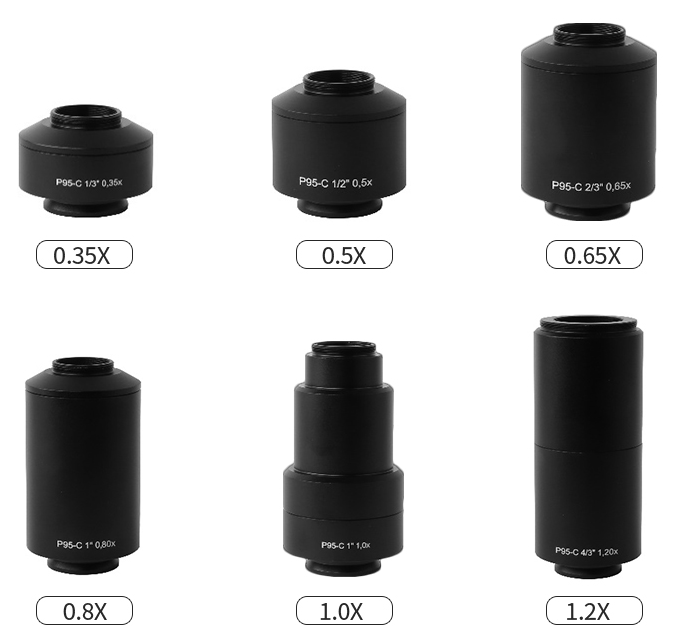 Zeiss P95系列照相筒转C接口或T2接口适配器 (Zeiss TV适配器)