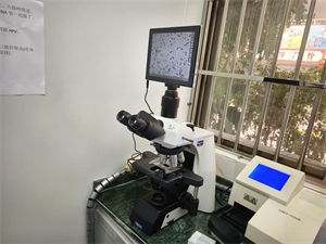 广州明慧公司的研究级正置生物显微镜NE910助力广东河源的一家医院妇科检验科室，用于白带检测。3