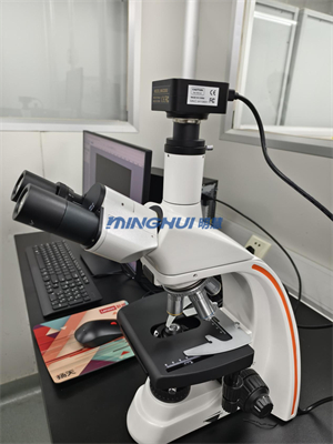 数码偏光显微镜MHL2800应用于广州某制药企业公司，药物应用研究工作2